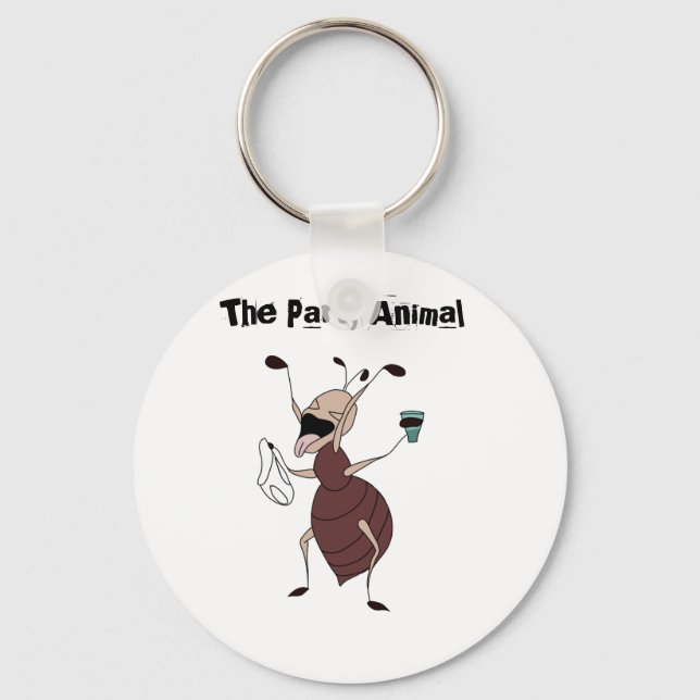 The Party Animal Ant Key Ring (Front)