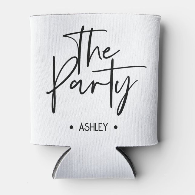 The Party Bachelorette Can Cooler Personalised (Front)