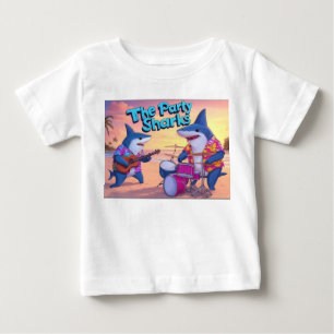 The Party Sharks Band Baby T-Shirt