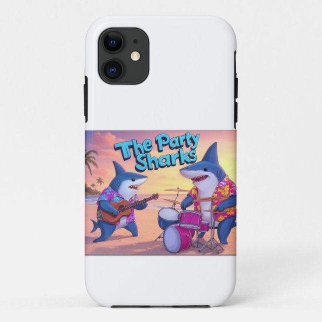 The Party Sharks Band Case-Mate iPhone Case (Back)