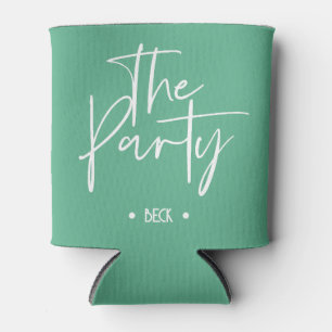 The Party Teal Can Cooler for Bachelorette Party