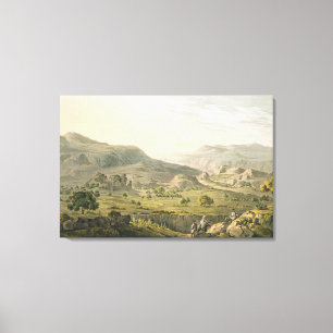 The Pass of Atbara in Abyssinia, engraved by Danie Canvas Print
