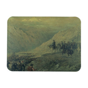 The Passage of the Andes in 1817 (oil on canvas) Magnet