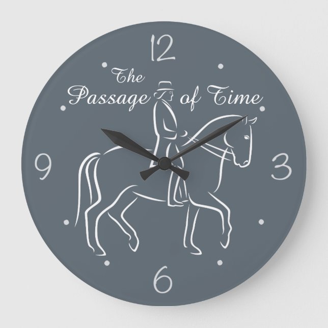 The passage of time dressage large clock (Front)
