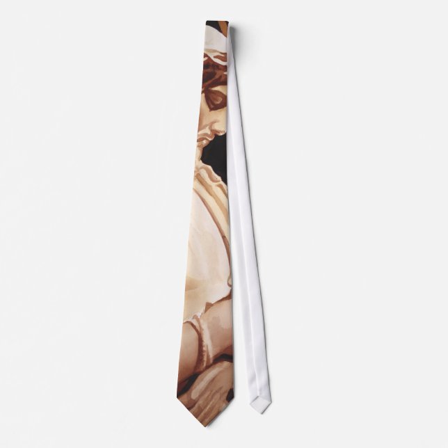 "The Passion" Jesus Watercolor Art Tie (Front)