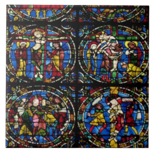 The Passion, lancet window in the west facade, 12t Tile