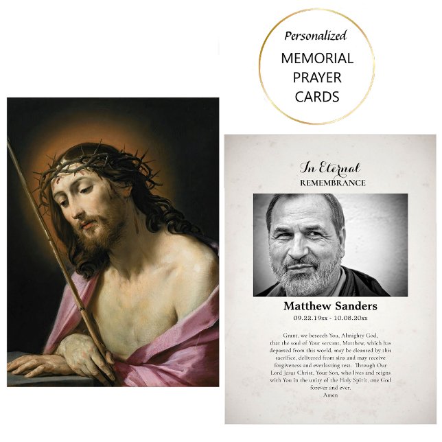 The Passion of Christ Funeral Photo Prayer Card (Creator Uploaded)