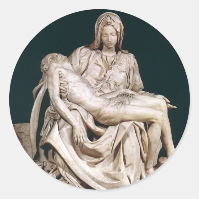 THE PASSION OF MARY CLASSIC ROUND STICKER (Front)