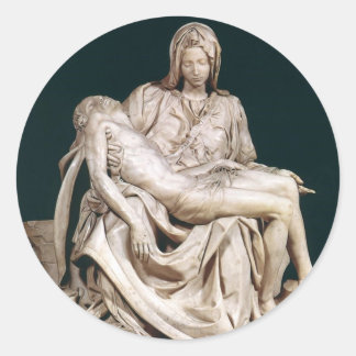 THE PASSION OF MARY CLASSIC ROUND STICKER