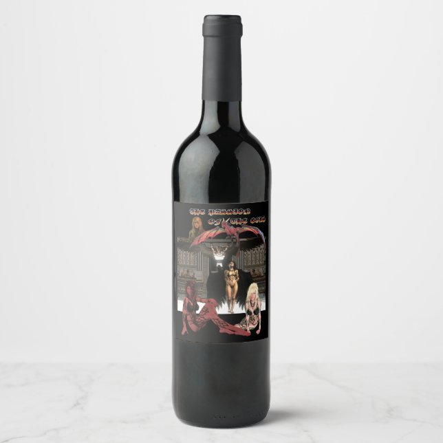 The Passion Of The Gods Wine Labels (Front)