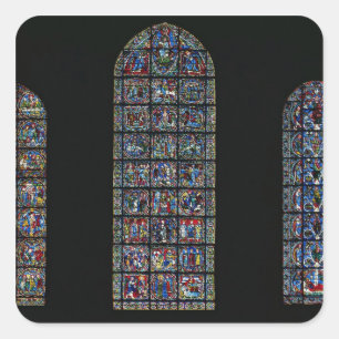 The Passion, The Nativity and the Tree of Jesse (s Square Sticker