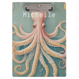 The Pastel Octopus of Enchanted Reef Clipboard
