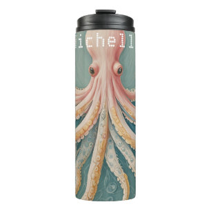 The Pastel Octopus of Enchanted Reef Thermal Tumbler