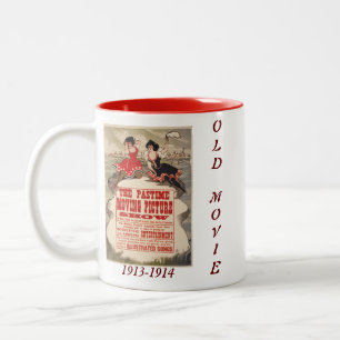 The Pastime Moving Piciure Old Movie Poster Mug