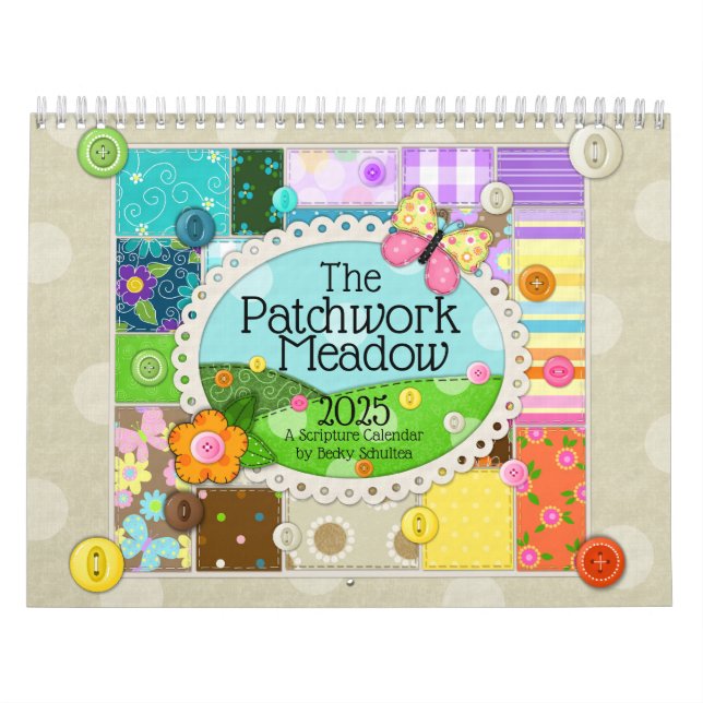 "The Patchwork Meadow" 2025 Scripture Calendar (Cover)