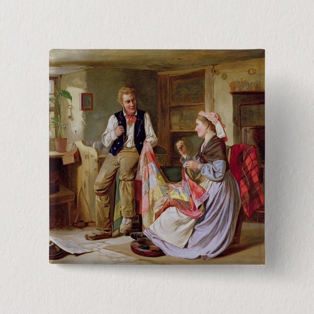 The Patchwork Quilt 15 Cm Square Badge (Front)