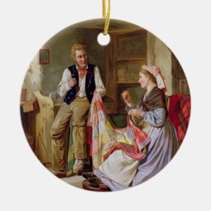 The Patchwork Quilt Ceramic Tree Decoration