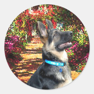 The Path - German Shepherd 15 Classic Round Sticker