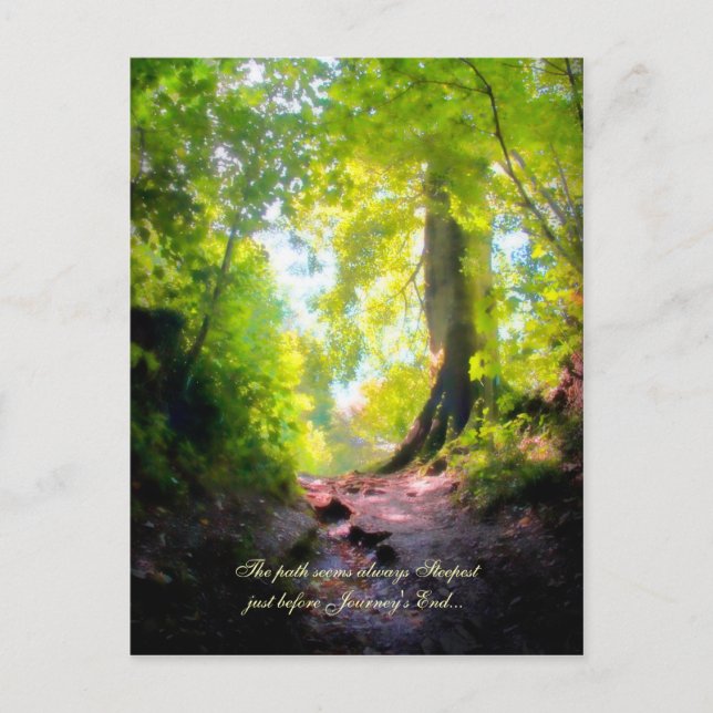 The path seems always steepest... postcard (Front)