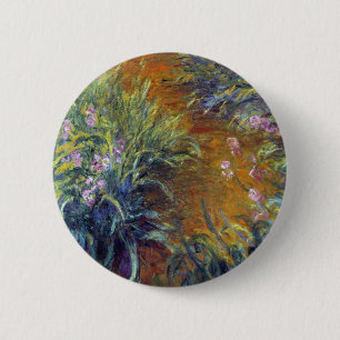 The Path Through the Irises by Claude Monet 6 Cm Round Badge