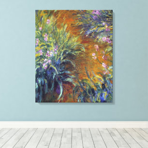 The Path Through the Irises by Claude Monet Canvas Print