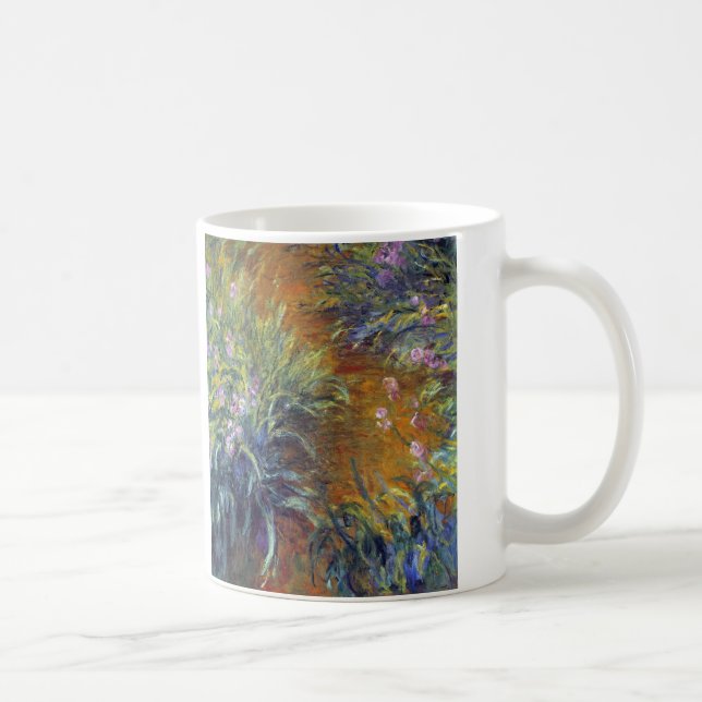 The Path Through the Irises by Claude Monet Coffee Mug (Right)