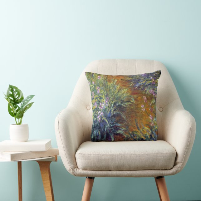 The Path Through the Irises by Claude Monet Cushion (Chair)