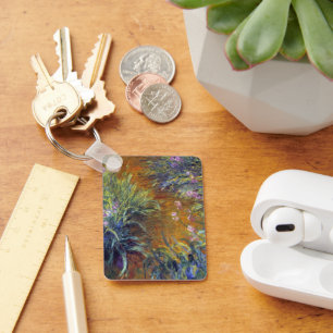 The Path Through the Irises by Claude Monet Key Ring