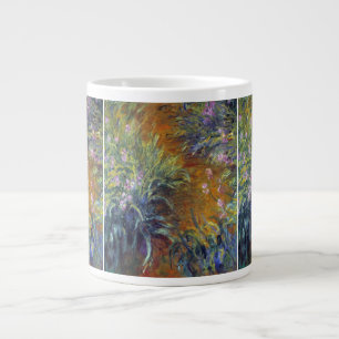 The Path Through the Irises by Claude Monet Large Coffee Mug