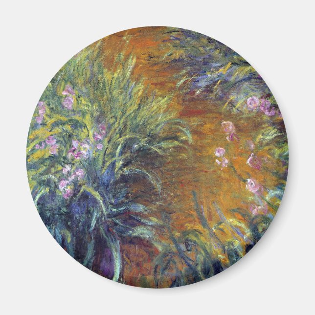 The Path Through the Irises by Claude Monet Magnet (Front)