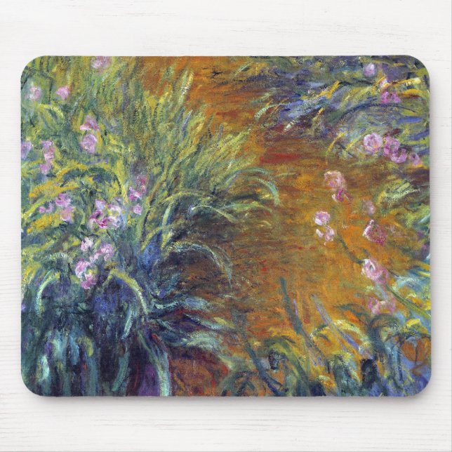 The Path Through the Irises by Claude Monet Mouse Mat (Front)