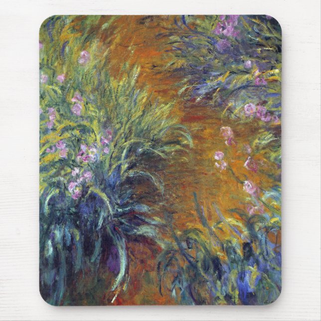 The Path Through the Irises by Claude Monet Mouse Mat (Front)