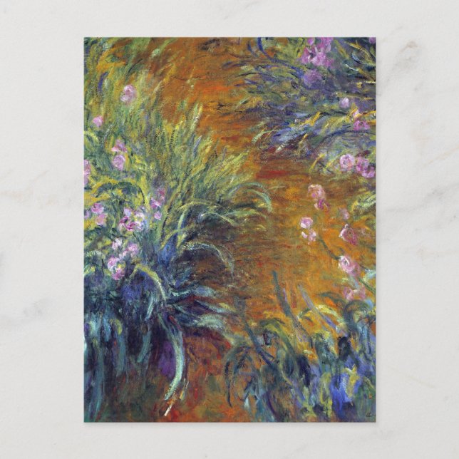 The Path Through the Irises by Claude Monet Postcard (Front)