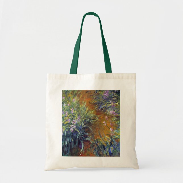 The Path Through the Irises by Claude Monet Tote Bag (Front)