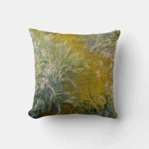 The Path through the Irises - Claude Monet Cushion