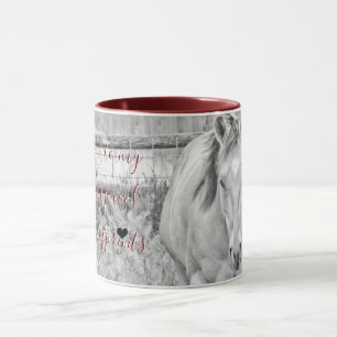 The Path to My Heart (black and white) Mug
