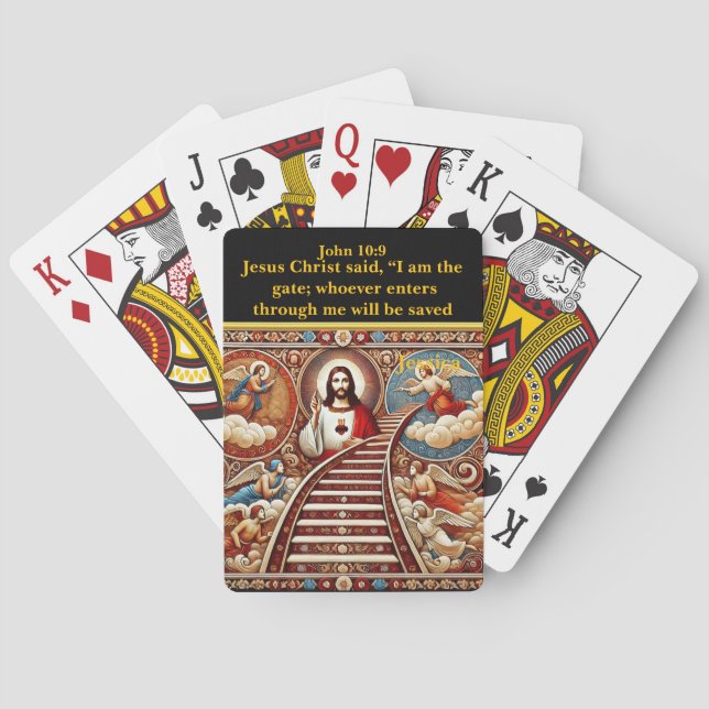 The Path to Salvation - John 10:9 Playing Cards (Back)