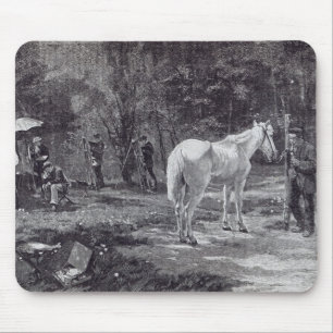 The Patient Model, from 'Leisure Hour', 1888 Mouse Mat