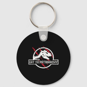 The Patriarchy Dinosaur Feminist Humour Saying Key Ring