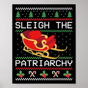 The Patriarchy Feminist Christmas Lover Women 1 Poster
