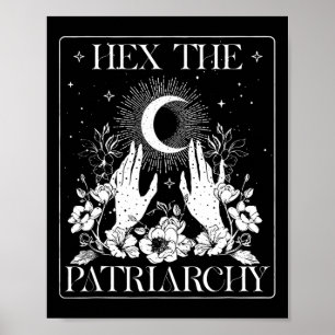 The Patriarchy Halloween Feminist Witch Poster