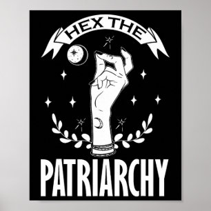 The Patriarchy Witchcraft Moon Phase Feminist Witc Poster