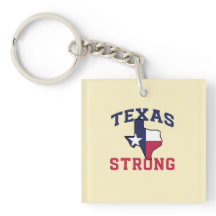 The Patriot Country Texas Strong Acrylic Keychain