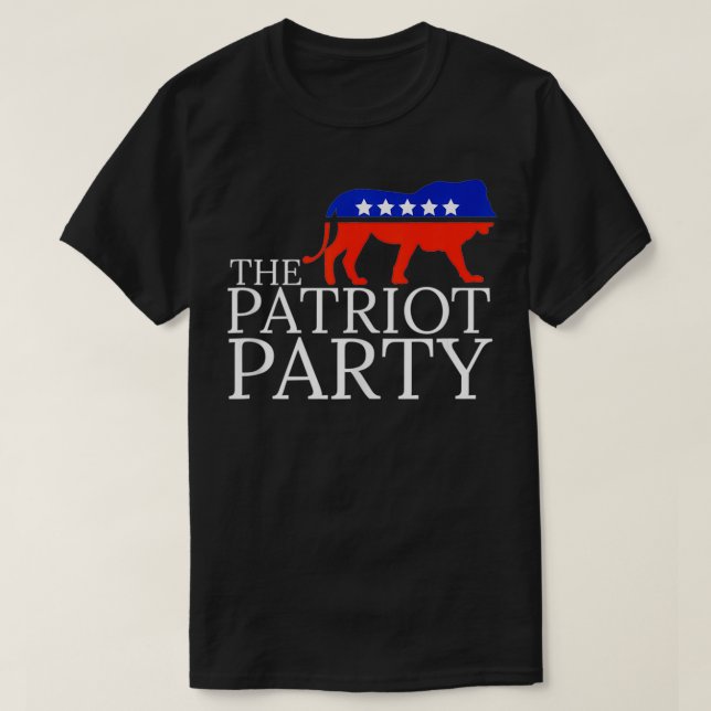 The Patriot Party Lion  T-Shirt (Design Front)