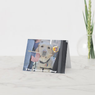 The Patriotic Dog Card