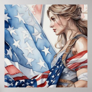 The Patriotic Woman Poster