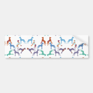 the pattern Great Dane pattern Bumper Sticker