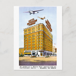 The Patterson Hotel, Bismark, North Dakota Postcard