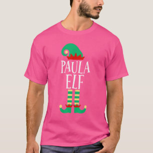 The Paula Elf Family Matching Christmas Pajamas T-Shirt