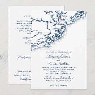 The Pavilion at Patriots Point All-in-One Wedding Invitation